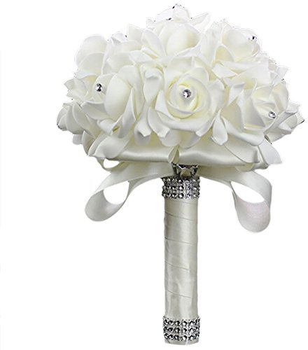 little finger 1 bouquet da sposa damigella d'onore fatto a mano per festa di nozze con strass