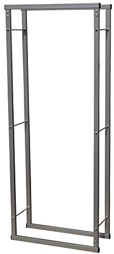 V2Aox Kaminholzständer Metall, Kaminholzregal innen, Holzständer Regal für Aufbewahrung von Kaminholz, Brennholz und Feuerholz