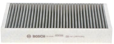 Bosch R5585 Aktivkohle Innenraumfilter - filtert Gerüche, Pollen und Staub - Ersatzfilter für bessere Luftqualität im Fahrzeuginnenraum - Set mit 2 Filtern