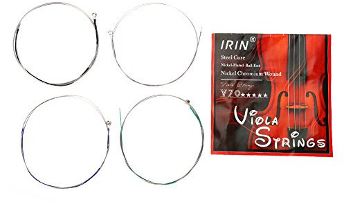 Viola Saiten, 4 Stück Bratschensaite Durable V70 Viola Strings Set Verstärkte Nickelsaite für Viola Ersatzteil