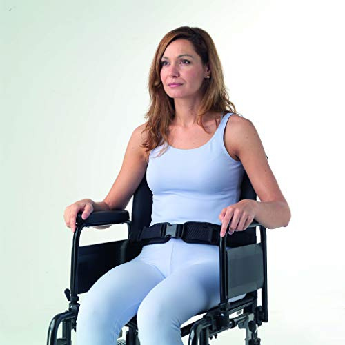 Obbocare - Cinturón Pélvico y Abdominal De Sujeción Para Silla De Ruedas. Cinturón De Neopreno Acolchado Con Doble Regulación Frontal Con Hebillas. Talla 0