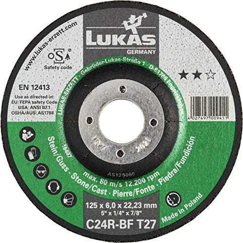 25x LUKAS Trennscheibe T42 für Stein 230x3 mm gekröpft C24R-BF