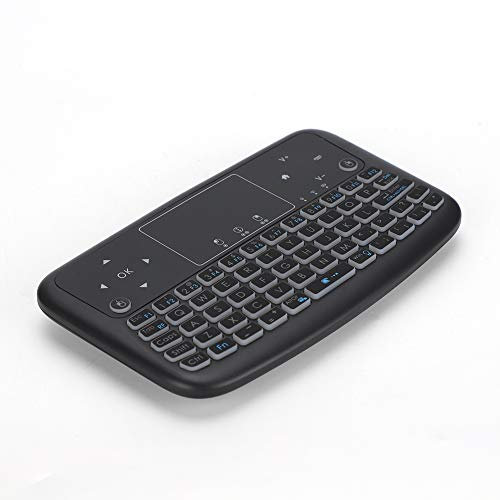 Teclado inalámbrico, teclado Smart Touch Pad, mini teclas de mouse izquierda y derecha, teclado de botón inalámbrico para computadora de escritorio/portátil/TV para automóvil/Smart TV/reproductor de r