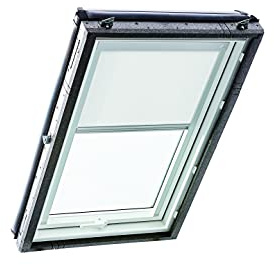 Original Roto Roller Blind Exclusive ZRE Daylight Blind for Roto Roof Windows Guide Rail Silver For Windows Series Designo R4/R7 and Classic 43/73 Size 094/118 | 09/11 Colour White