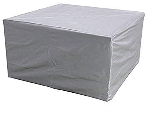 XHDZSW Basics Quadratische Whirlpool-Abdeckung Für Den Außenbereich,100% UV, Staub, Hitze Und Kälte-Schutzhülle (Silber,240 x 240 x 85 cm)