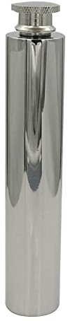 Flachmann 2oz Hip Flask wasserdichte Flasche mit Trichter Weinflasche Taschenflasche Whisky Tube Runde Boden Rohr lang für Alkohol