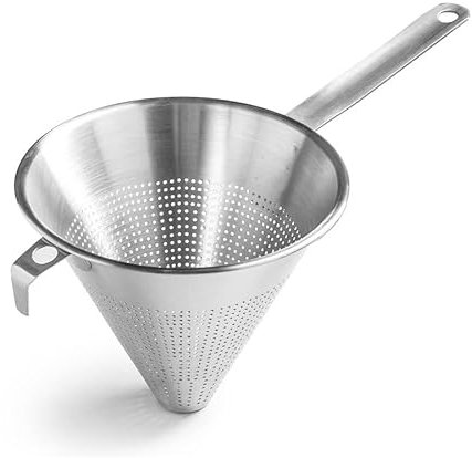 Forgast Sieb | chinesische Küche | konisch | Durchlauf | Sauce | Filtration Sieb | Abtropfgestell | Edelstahl