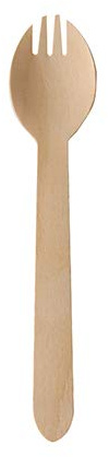 1000 Göffel, Holz pure 16 cm
