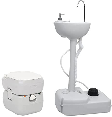 YXZYFPP Set di mobili: Set per Toilette da Campeggio Portatile e Supporto per lavamani