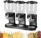 Dispensador triple de cereales – Dispensador de cereales de triple recipiente de 2 L | Dispensador de arroz de gran capacidad para alimentos secos | Dispensador de cereales con 3 compartimentos para