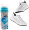 BullTek Juego completo para zapatillas – brillante y blanqueador 75 ml con práctico aplicador en tubo con esponja – Elimina manchas y suciedad – Perfecto para zapatillas de deporte, Color blanco.,