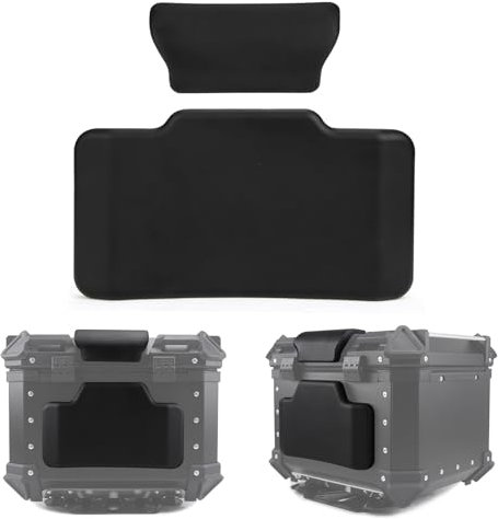 PSLER Coussin de Support Arrière pour Coffre Supérieur de Moto, Dossier Universel pour Valise Coffre Arrière de Vélo, Coussin de Soutien du Dos de Moto(Valise 50L)