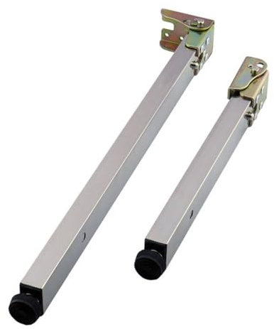 ASHILD Klappbare Tischbeine, Teleskopfüße aus Metall, Tischbeine aus Edelstahl zum Selbermachen von Möbeln, Push-Pull-Lift-Esstischfüße, höhenverstellbar 30–150 cm (Dicke: Silber, Größe: 50 cm = 19