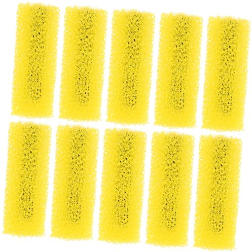 SEWOART Walzenbürste mit Schwamm und Geprägtem Design Elastische Strukturfarbenrolle für Hausfassaden und Verschiedene Malprojekte 10 Stück Gelbe Trockenbau Texturwalze