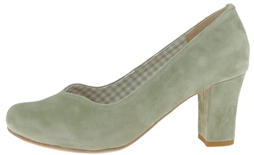 Hirschkogel Femme Damen Trachten Pumps Escarpins, Sauge, 42 EU