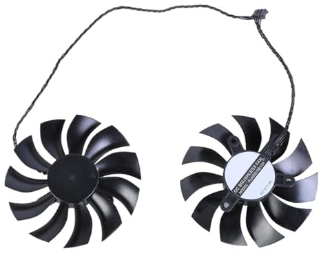 ZEPFJHE Ventilador de refrigeración de tarjeta gráfica de 4 pines para GTX1070 1060 GTX1060 GTX1070 mejora la disipación del calor en juegos de alta carga, ventilador de fácil instalación
