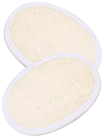 Homoyoyo 2 piezas Estropajo Luffa Natural con Cuerda Exfoliante Corporal para Ducha Masaje y Limpieza Profunda de