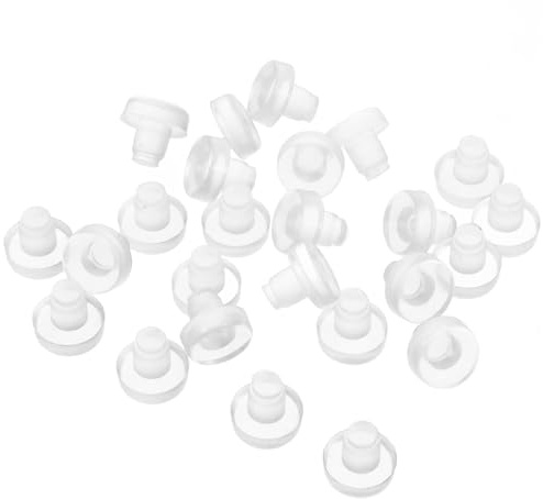 IWOWHERO 50 pezzi Paraurti Trasparenti per Gambe Mobili Protezioni Antiscivolo in Plastica Resistente per Sedie e Tavoli Feltrini Protettivi per Pavimenti Adatti Casa e Ufficio