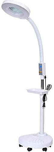 UYCVT Magnifier Magnifying Magnifier Lamp 360° Rotatable Floor Standing Magnifying Lamp with 8X Magnifying Glass Light Salon Spa Beauty Tattoo