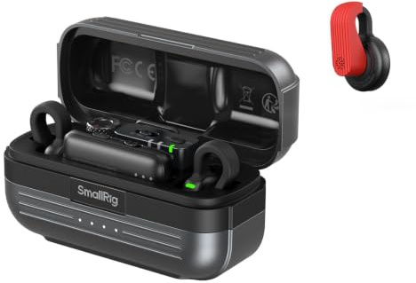 SMALLRIG Kit Microphone sans Fil S70,pour vlog/Interview/Streaming | (2 TX + 2 RX + étui de charge + 9 couvre-micros), Microphone sans Fil comprend 9 caches en silicone de couleur –6526