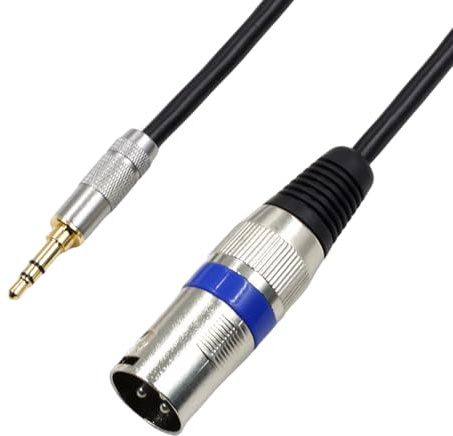 Générique 3, 5 mm Petites fiches câble Adaptateur asymétrique Cordon Microphones Cordon Adaptateur de câble en PVC pour appareils sonores Consoles de mixage connecteur de périphérique sonore