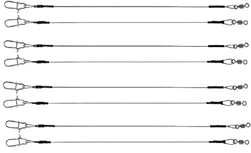 JENZI Titan VORFACH Set: 8 Stück Titanvorfächer von Jenzi 30cm, 15 kg+ gratis Petri Heil! Aufkleber