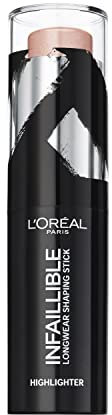 L'Oréal Paris Infaillible Illuminante Viso con Applicatore in Stick, Risultato a Lunga Tenuta, 501 Oh My Jewels