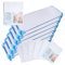 Ti TIN | Pack de 6 Sábanas Bajeras para Cuna Apilable de Guardería | Lote de 6 Sábanas Bajeras 100% Algodón | 52x130 cm | Color Blanco