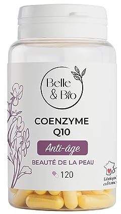 ANTI-ÂGE & COENZYME Q10 - Co Enzyme Q 10 - Vitamine B - 120 gélules - Cure 2 mois - Complément Alimentaire BELLE&BIO - Fabriqué en France