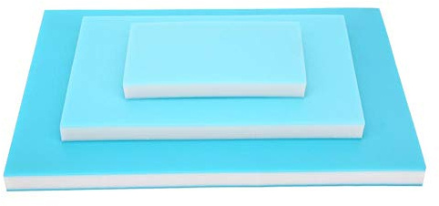 Blocchi di Intaglio in Gomma, 3 Pezzi, Triplo Strato Blu-Bianco-Blu, per Principianti e Professionisti, Progetto Artigianale Fai-da-Te