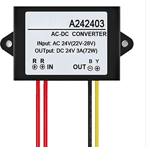 NXACETN Mini Módulo Adaptador Impermeable AC 24V A DC 24V 1/2 / 3A Convertidor De Fuente De Alimentación