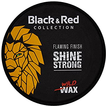 Svart röd – Shine Strong hårvax – våt look – starkt grepp – 150 ml
