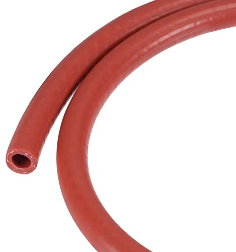 sourcing map Silicone Vacuum Tubing Heater Hose 8mm ID 1m 101psi 392F Red Reinforced High Temperature for Engine