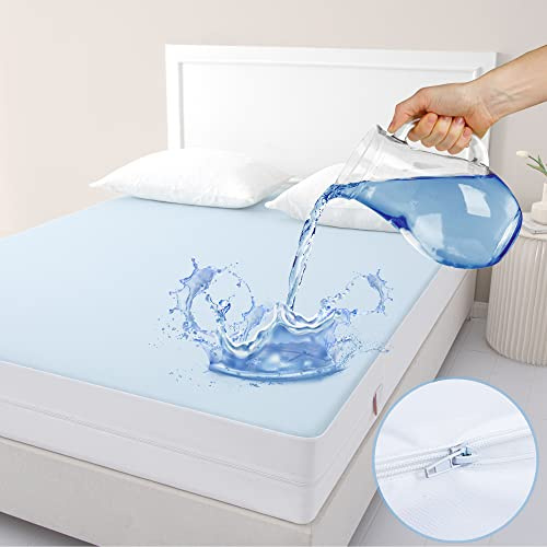 Jet's Home Matratzenschoner mit Reißverschluss 90X200X25cm -Wasserdichter Matratzenbezug Öko-TEX® sechsseitiger Schutz gegen Bettwanzen und Staubmilben
