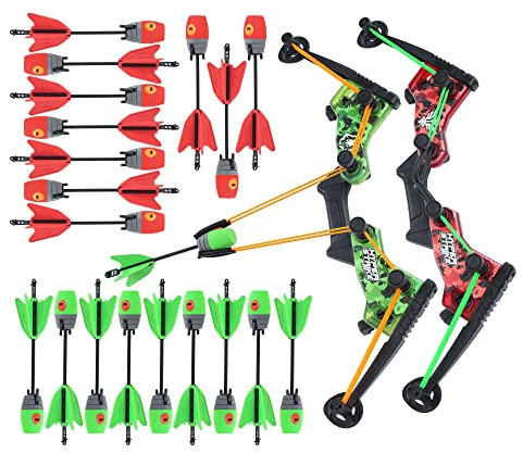 Zing HyperStrike Dominator Bow Battle Pack - 2 Dominator Bows, 20 Zonic Whistle Arrows, 2 Sets of Bungee Replacements, 2 Shoulder Straps and 4 Arrow Holders - Long Range Outdoor Play, Ages 14 and Up