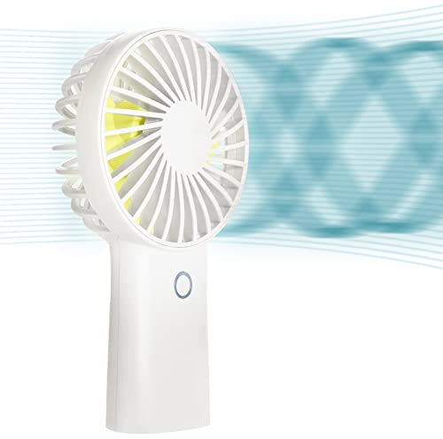 JISULIFE Handventilator, 6000 mAh, Tragbarer Mini-Ventilator, USB Wiederaufladbar [30 Stunden Maximale Kühlzeit], Batteriebetrieben Mit 3 Geschwindigkeiten