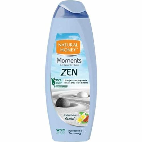 Natural Honey, Gel de Ducha Zen, Fórmula Relajante e Hidratante con Jazmín y Sándalo, con Hydradermal Complex para una Piel Hidratada y Luminosa, Línea Sensations, 650 ml
