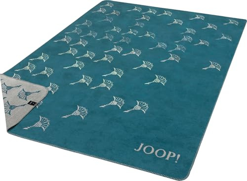 Joop! Wohndecke Faded Cornflower Baumwollmischung blau Größe 150x200 cm