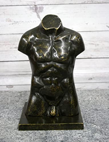 Thermobrass Bronzefigur Kleine Männer Büste aus Bronze
