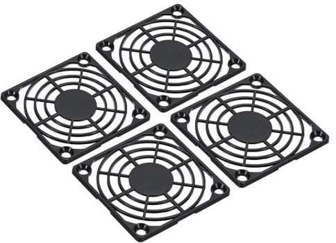 PATIKIL 4 Packung Lüftergitter ABS Kunststoff Lüfterschutzabdeckung 60mm für Fan DIY