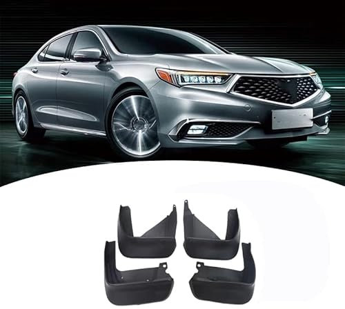 AMPACO 4 Pezzi Parafanghi per Auto per Acura TLXL 2018-2021, Car Gomma Parafanghi Paraspruzzi Decorare, Resistente Impermeabile Anteriore Posteriore Paraschizzi
