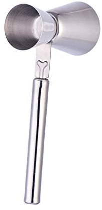 Stainless Steel Double Jigger Measure Cup with Handle for Cocktail Bartender Bar Party Accessories