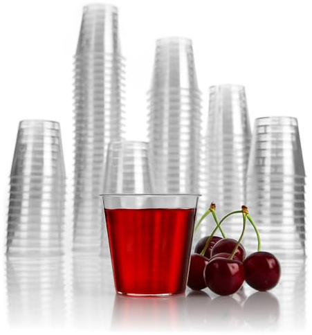 BigDean 200 Schnapsgläser Plastik 3cl lebensmittelecht & wiederverwendbar | Robuste Shotgläser aus bruchsicherem Kunststoff