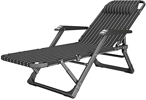 CCYENG Schwarze extra breite Sonnenliege Relaxliege Garten Innen Balkon Wohnzimmer|Relaxliege Saunaliege Relaxsessel Gartenliege Liegestuhl