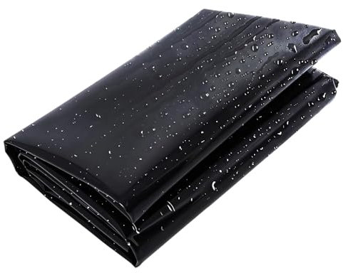 Telo per Laghetto Nero Rivestimento per Laghetti in HDPE, Resistente Impermeabile Fodera Protettiva per Laghetto Giardino Fontane Piscina Cascate 1-12.0M Lungo(3x3.0M)