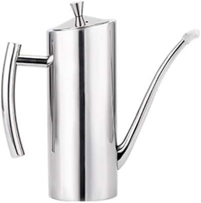 Vase à Huile d'olive en Acier Inoxydable 304 avec Tube Rond, 1 L