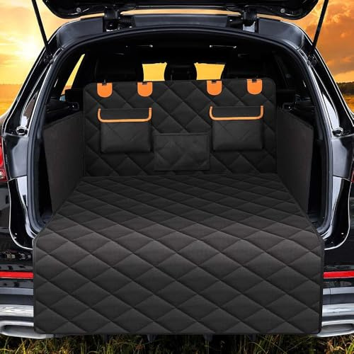 HEANANZZRS Protection Coffre Voiture Chien, pour VW T-Cross T-ROC T-ROC Sport Caravelle Sharan 2000-2023 2024 Antidérapant Protection Couverture Bache Tapis Housse Protege Chien