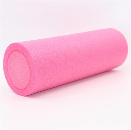 Pilates Reformer Schaumwalzen EPE Yoga Roller 30/45/60/90 cm Mehrere Farben Hochdichte Pilates Massage Roller Fitness Fitnessmatte(Pink 30cm)