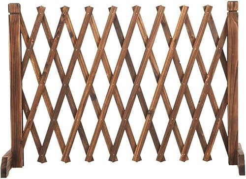 Recinzione Decorativa da Giardino, Recinzione in Legno/Recinzione Decorativa per Balconi/Ringhiera Telescopica/Griglia Decorativa/Recinzione da Giardino Esterna/Recinzione per Animali Domestici/Porta