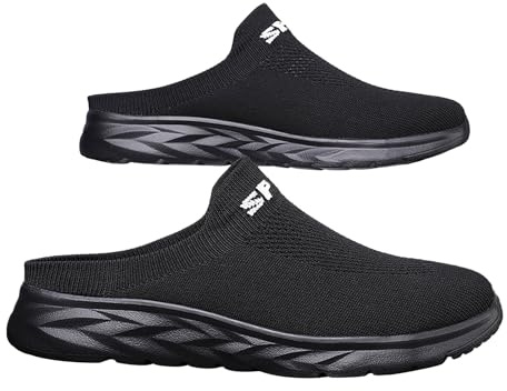 Generico Ciabatte Ortopediche Donna Uomo Slip on Ultra Leggere Pantofole In Rete Sneakers Sandali Comfort Interno Esterno Traspiranti Con Suola Rialzata Scarpe Camminata Ciabatte Zeppa Da Esterno